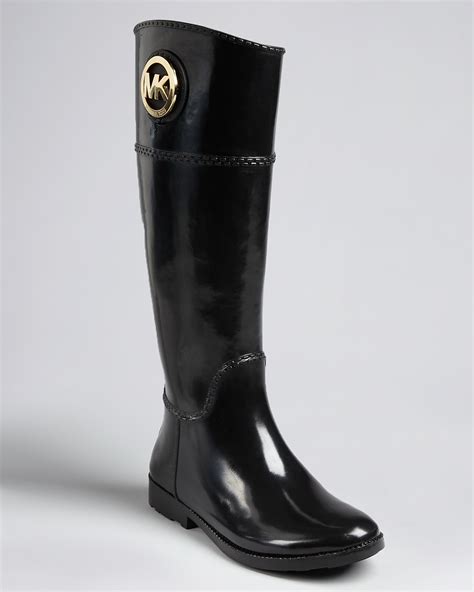 michael kors rain boots black and brown|Michael Kors rain boots sale.